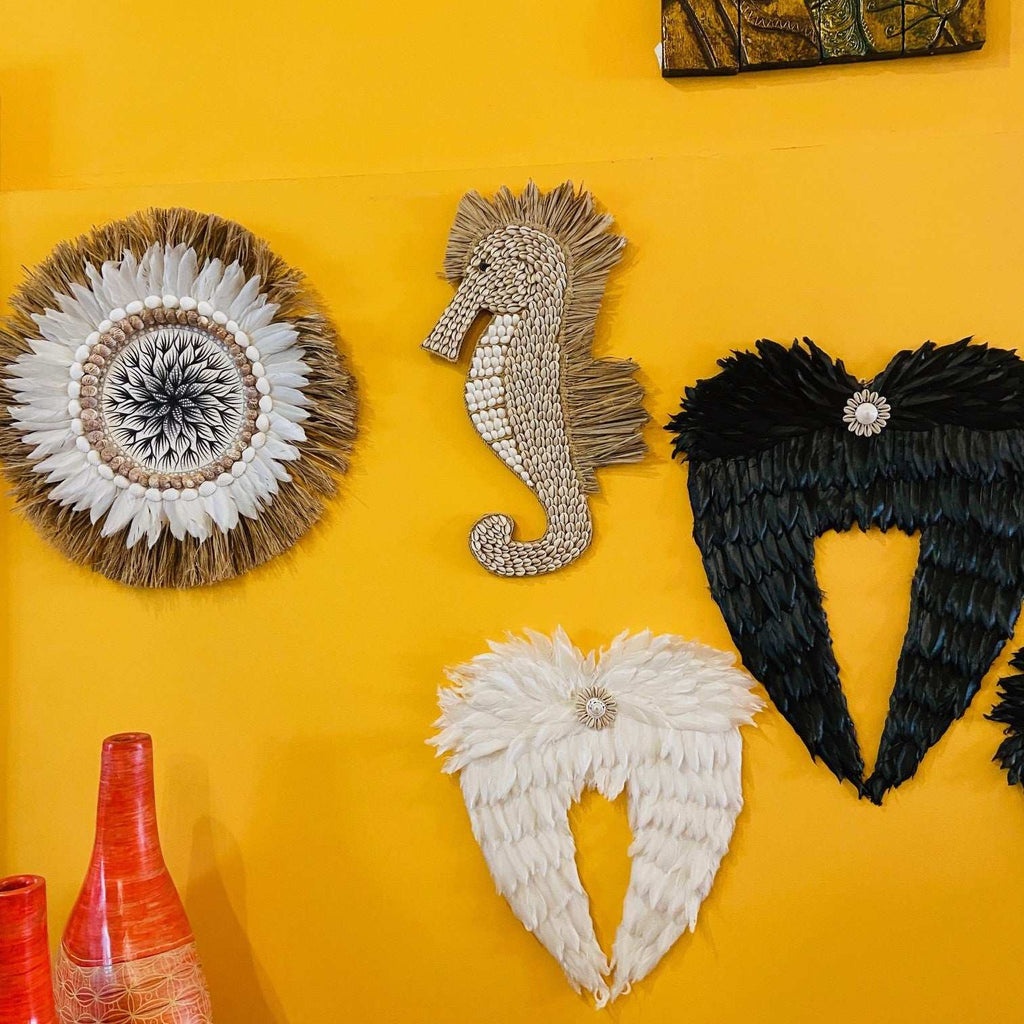 Decorazione cavalluccio marino e conchiglie mare - ETNICBAY
