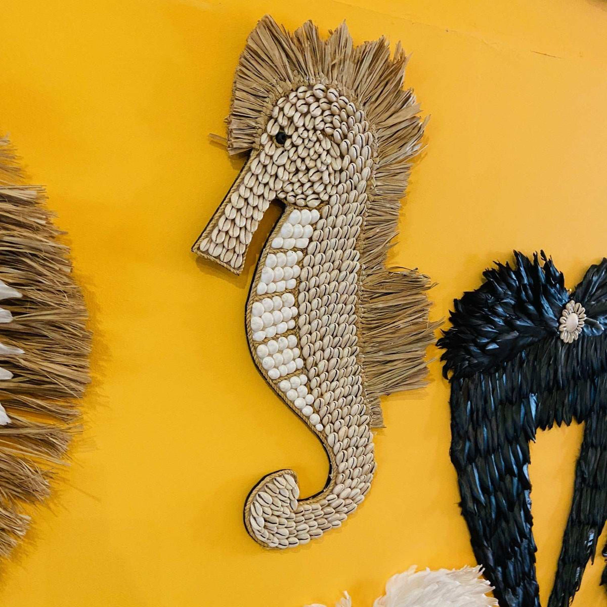 Decorazione cavalluccio marino e conchiglie mare - ETNICBAY