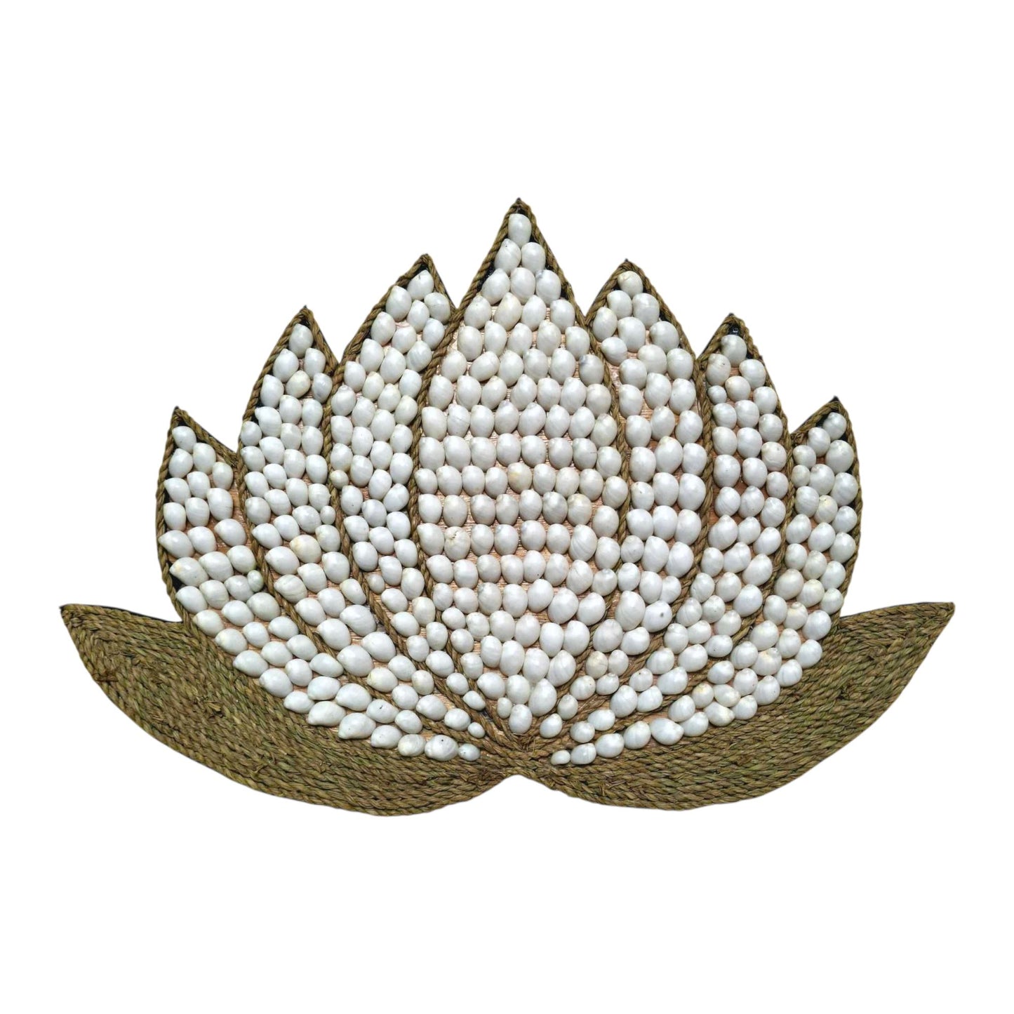 Decorazione da parete etnica fiore di loto e conchiglie
