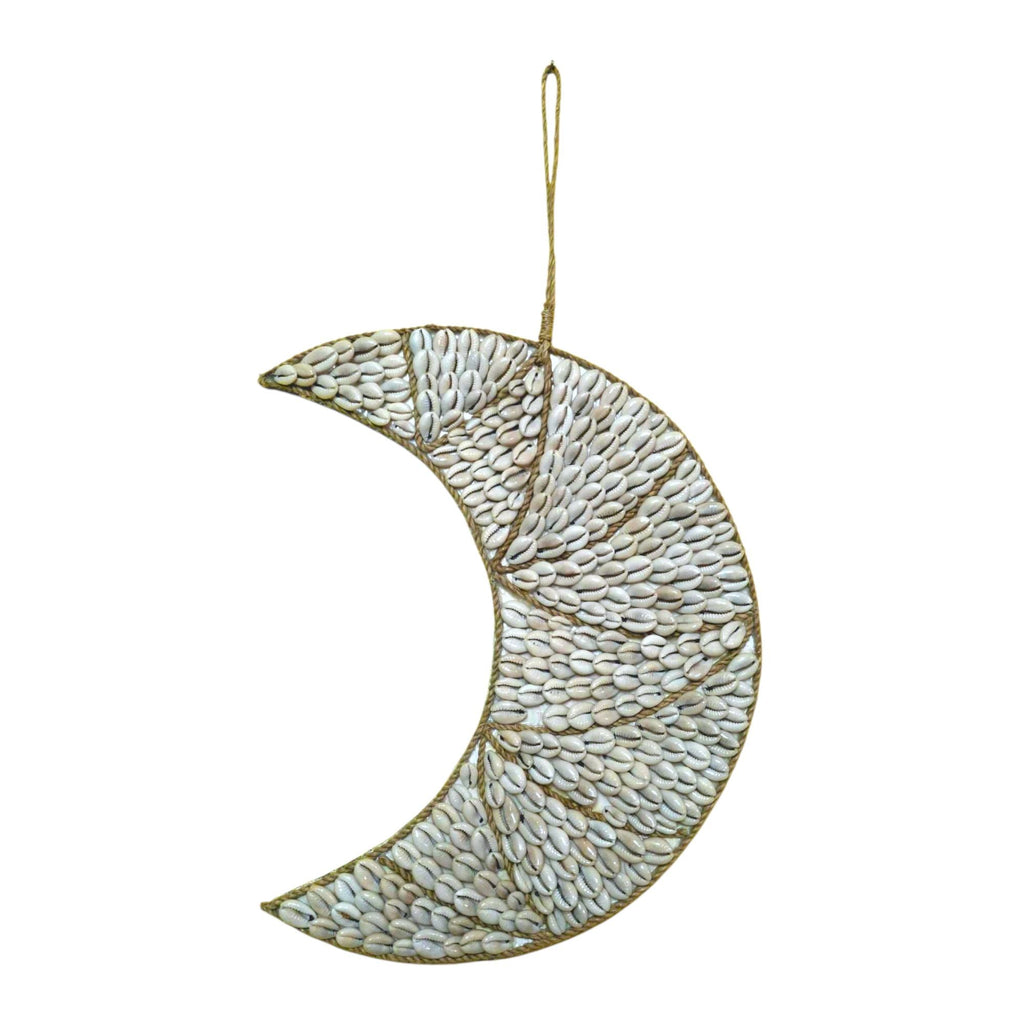 Luna in conchiglie di mare decorazione da parete