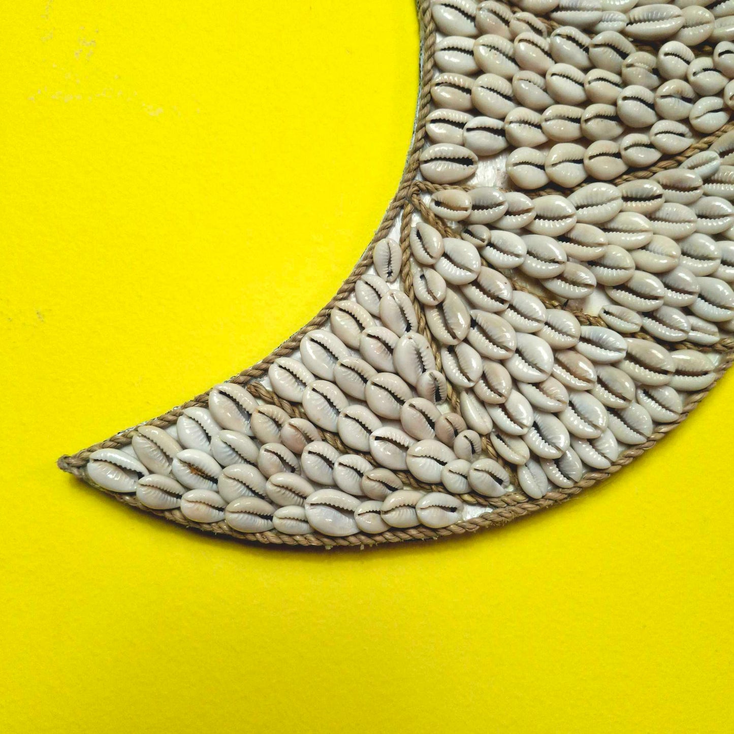 Decorazione da parete etnica luna e conchiglie di mare