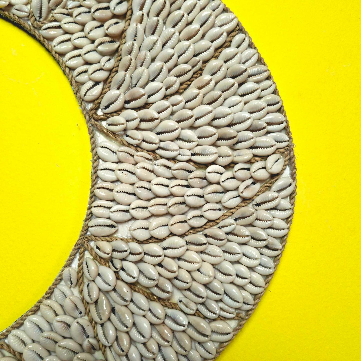 Decorazione da parete etnica luna e conchiglie di mare