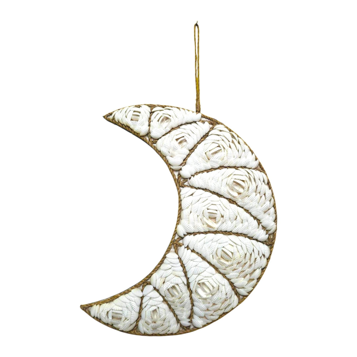 Decorazione etnica da parete Luna di conchiglie