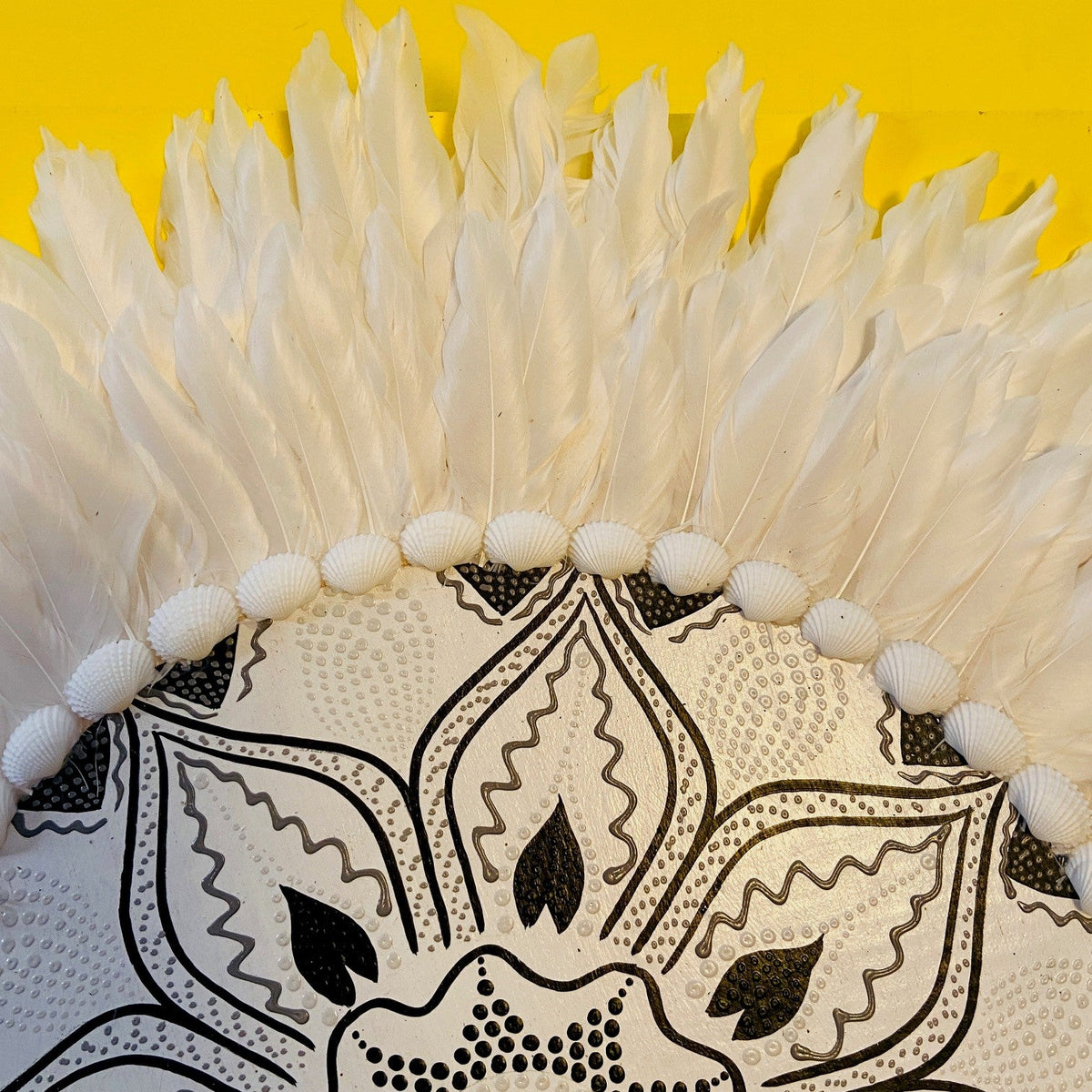 Mandala Etnico Deco Parete Conchiglie Piume Loto - ETNICBAY