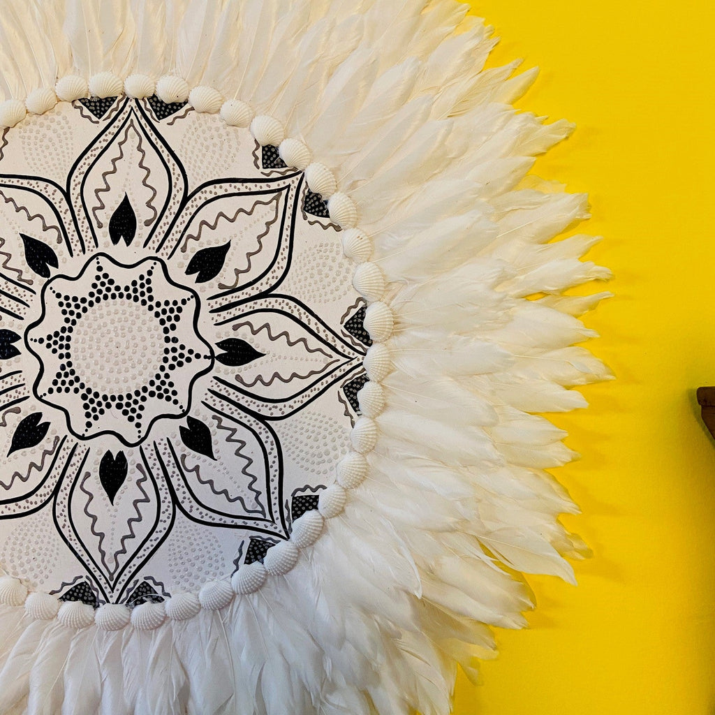Mandala Etnico Deco Parete Conchiglie Piume Loto - ETNICBAY
