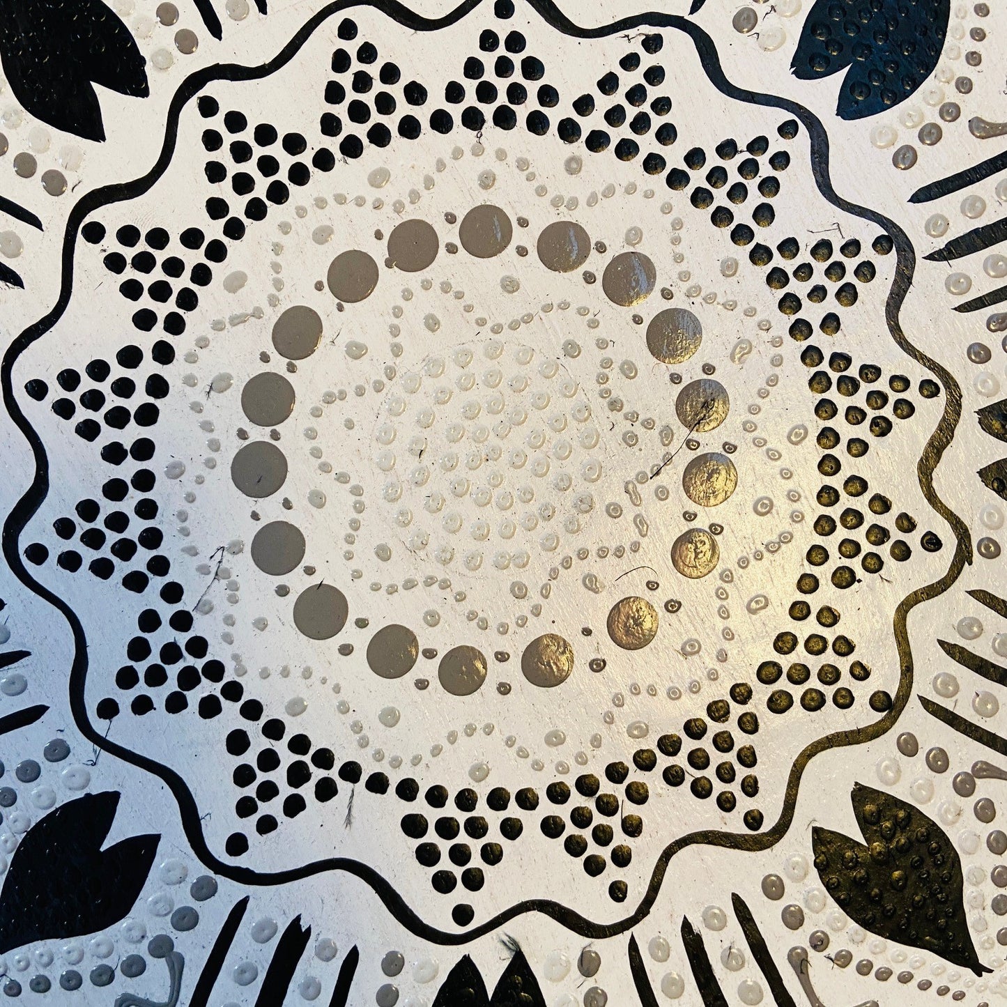 Mandala Ethnique Déco Coquillages Plumes Fleur de Lotus