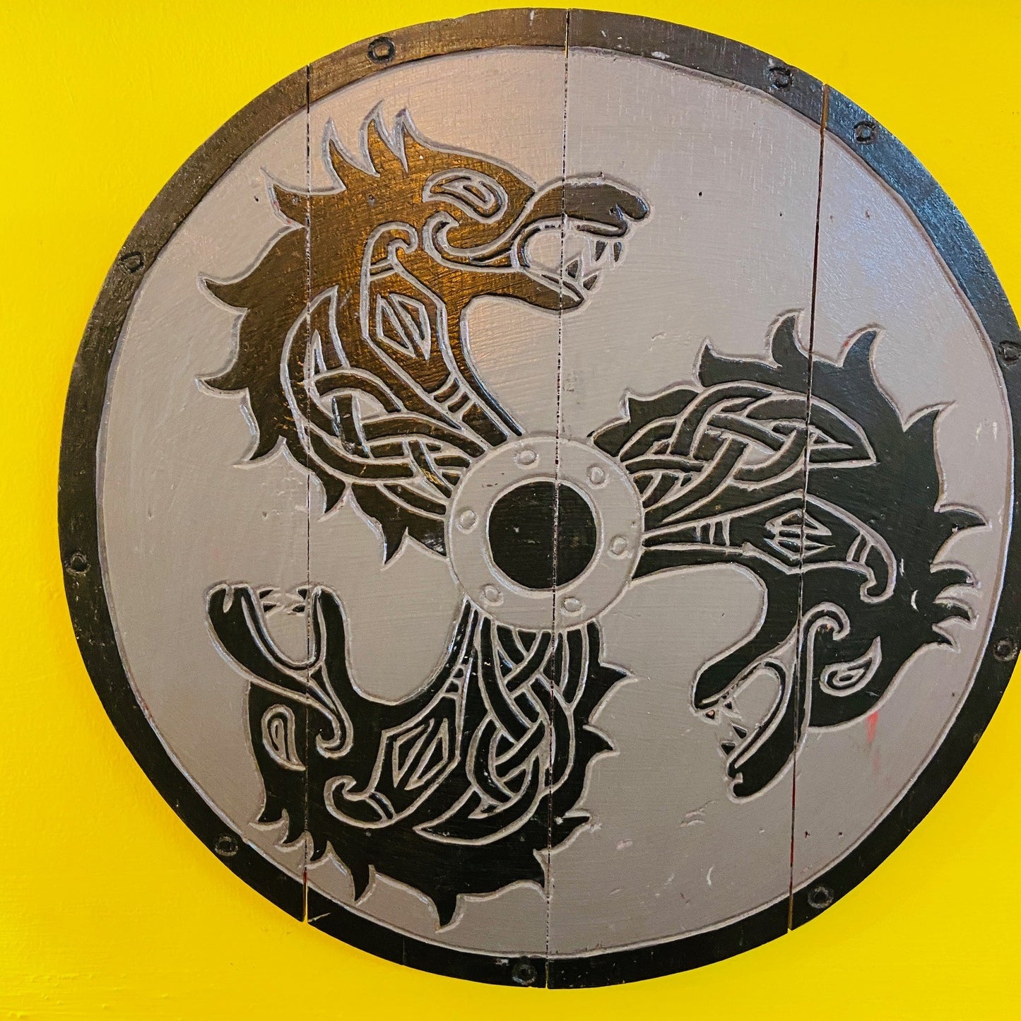 Oriental Dragons Round Martial Arts Painting