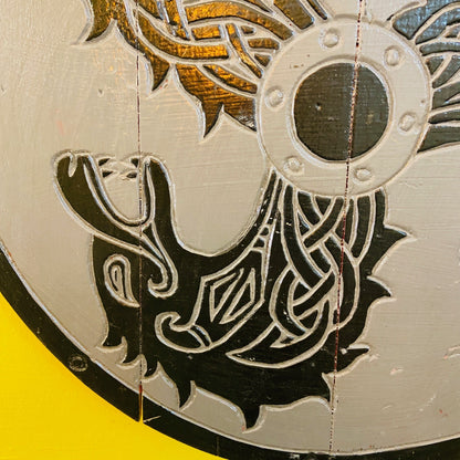 Oriental Dragons Round Martial Arts Painting