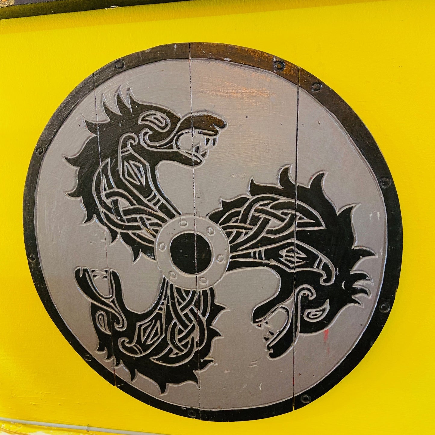 Oriental Dragons Round Martial Arts Painting