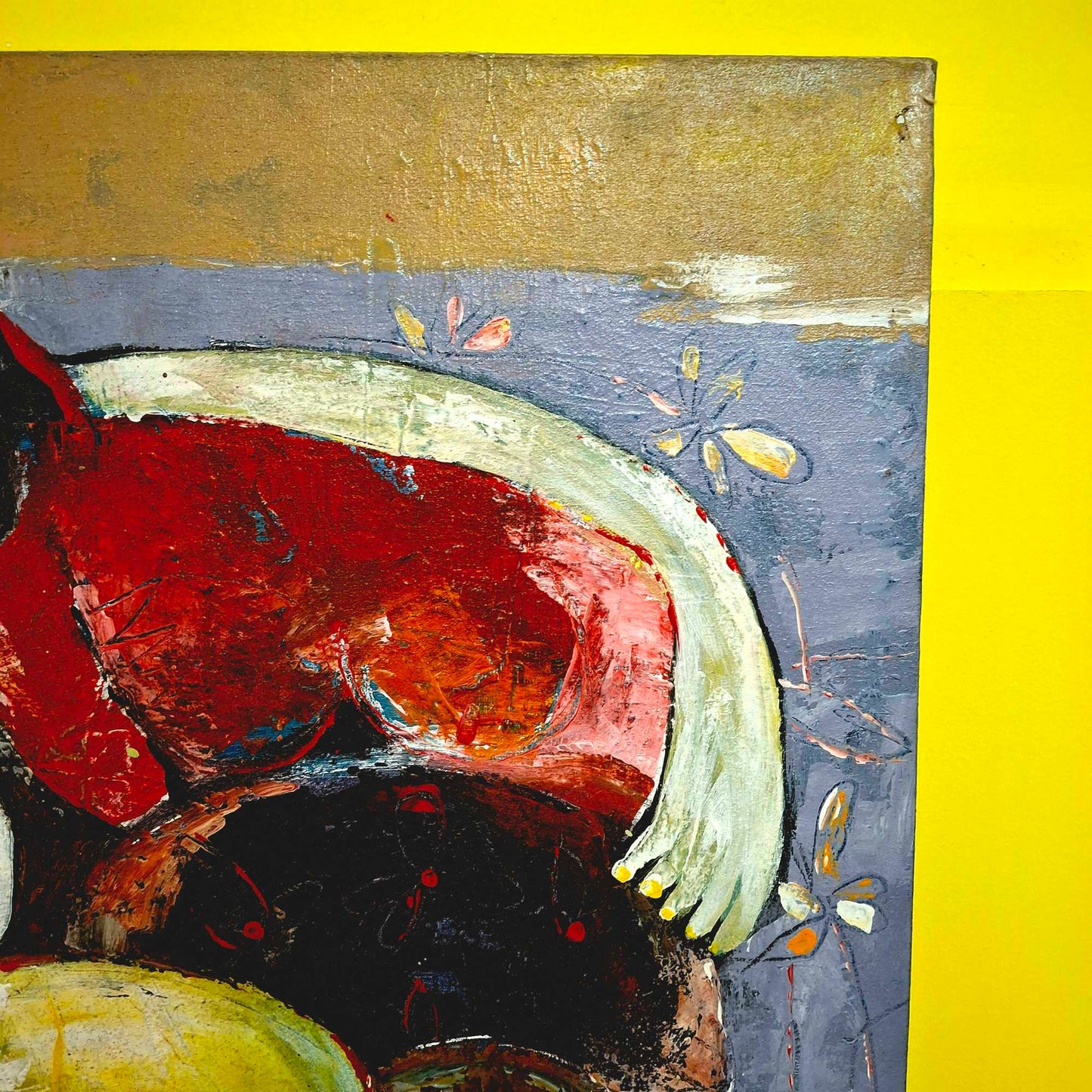 Dipinto etnico quadro maternità arte impressionismo