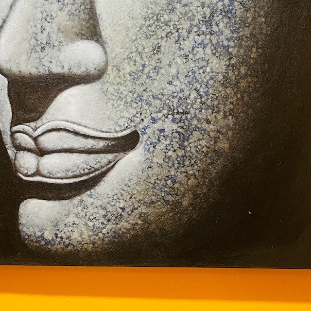 Buddha dipinto su tela quadro etnico orientale - ETNICBAY