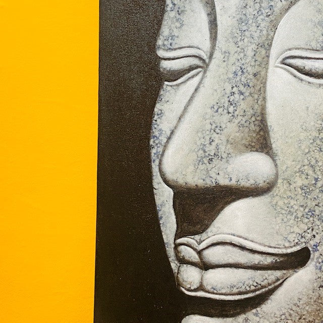 Buddha dipinto su tela quadro etnico orientale - ETNICBAY