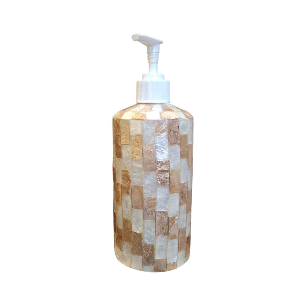 Dispenser porta sapone liquido in madre perla