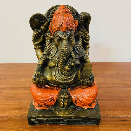 Statue d'éléphant Ganesh, divinité hindoue de style ethnique