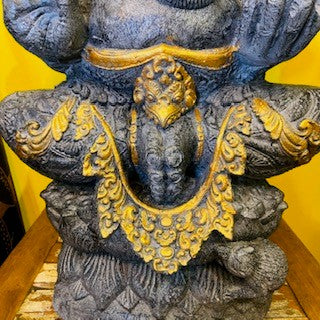 Ganesh statua elefante sacro in pietra divinità