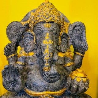 Ganesh statua elefante sacro in pietra divinità - ETNICBAY