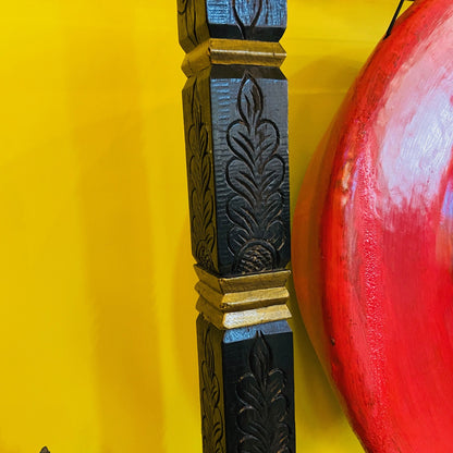 Professional Gong Stand Wood Carvings and Dragons
