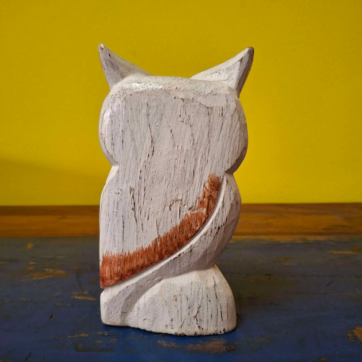 Gufo Set 3 Sculture Soprammobili Civetta Etnica