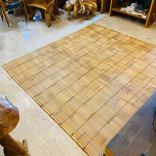Tappeto Etnico in Bamboo Naturale Artigianale Balinese