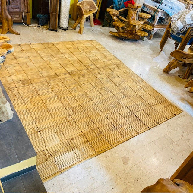 Tappeto Etnico in Bamboo Naturale Artigianale Balinese