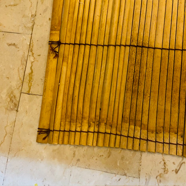 Tappeto Etnico in Bamboo Naturale Artigianale Balinese