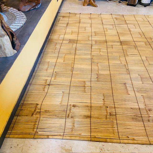 Tappeto Etnico in Bamboo Naturale Artigianale Balinese
