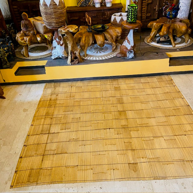 Tappeto Etnico in Bamboo Naturale Artigianale Balinese