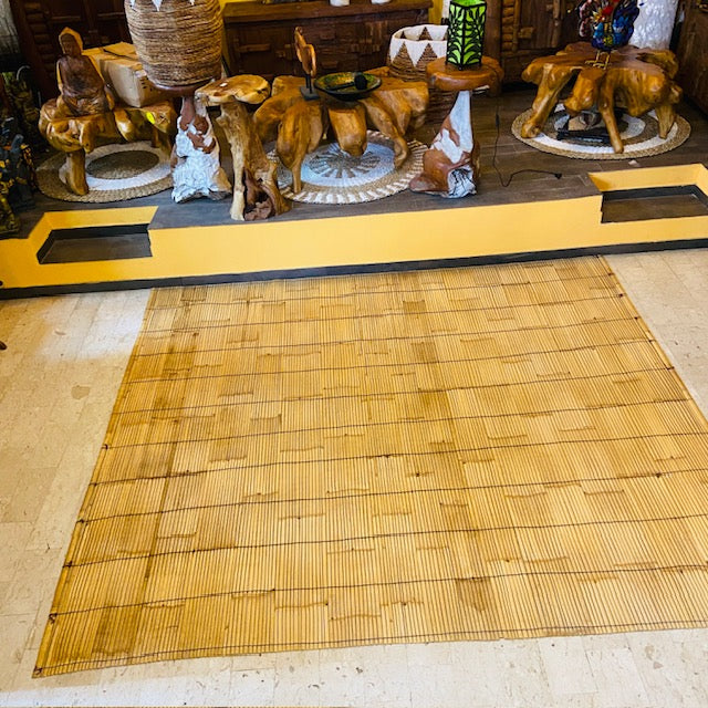 Tappeto Etnico in Bamboo Naturale Artigianale Balinese