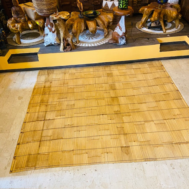 Tappeto Etnico in Bamboo Naturale Artigianale Balinese