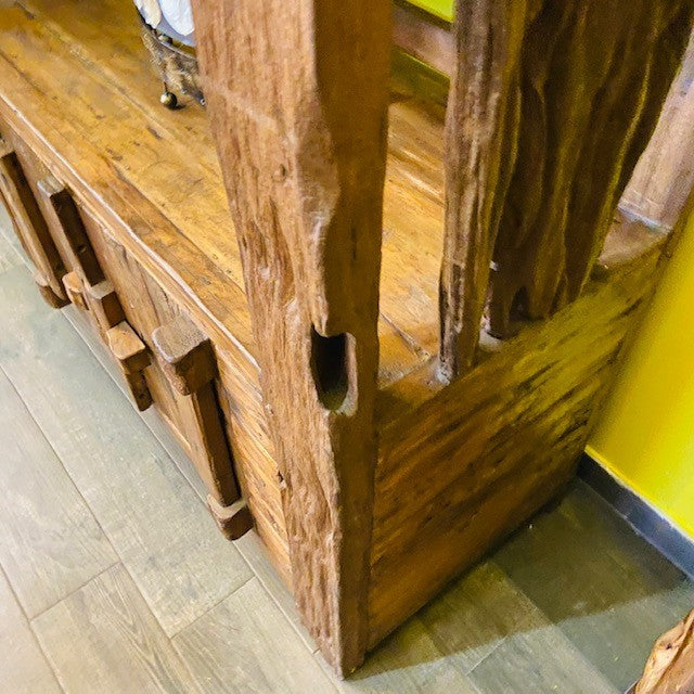 Libreria etnica wabi sabi credenza in legno teak - ETNICBAY