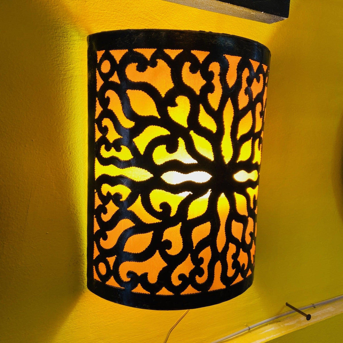 Applique ferro battuto lampada etnica da parete - ETNICBAY