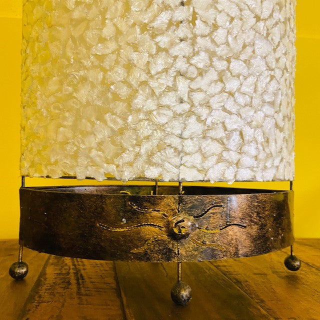 Lampada etnica ferro battuto madreperla abatjour - ETNICBAY