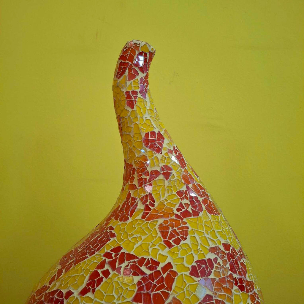 Lampada etnica in mosaico di vetro abatjour