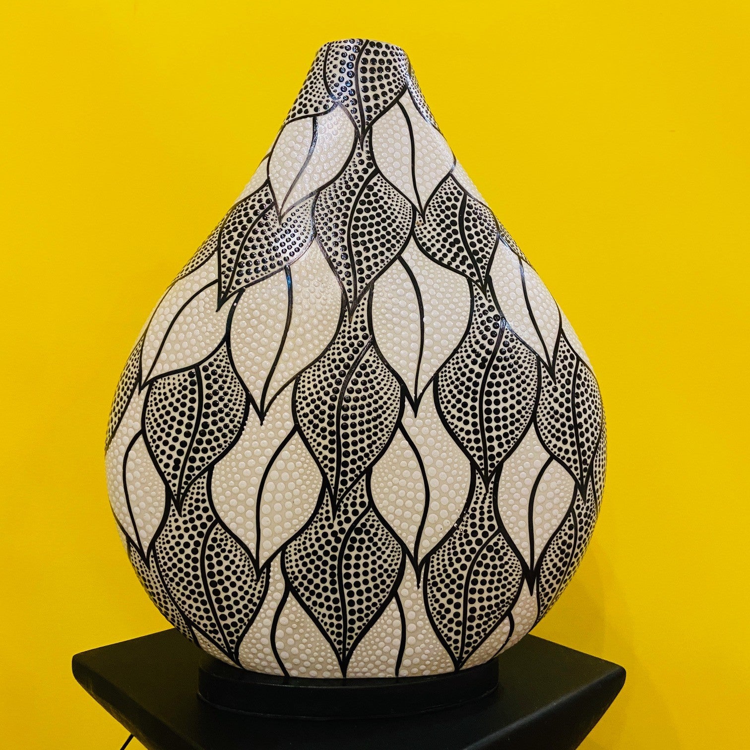 Lampada da tavolo design floreale abatjour etnica - ETNICBAY