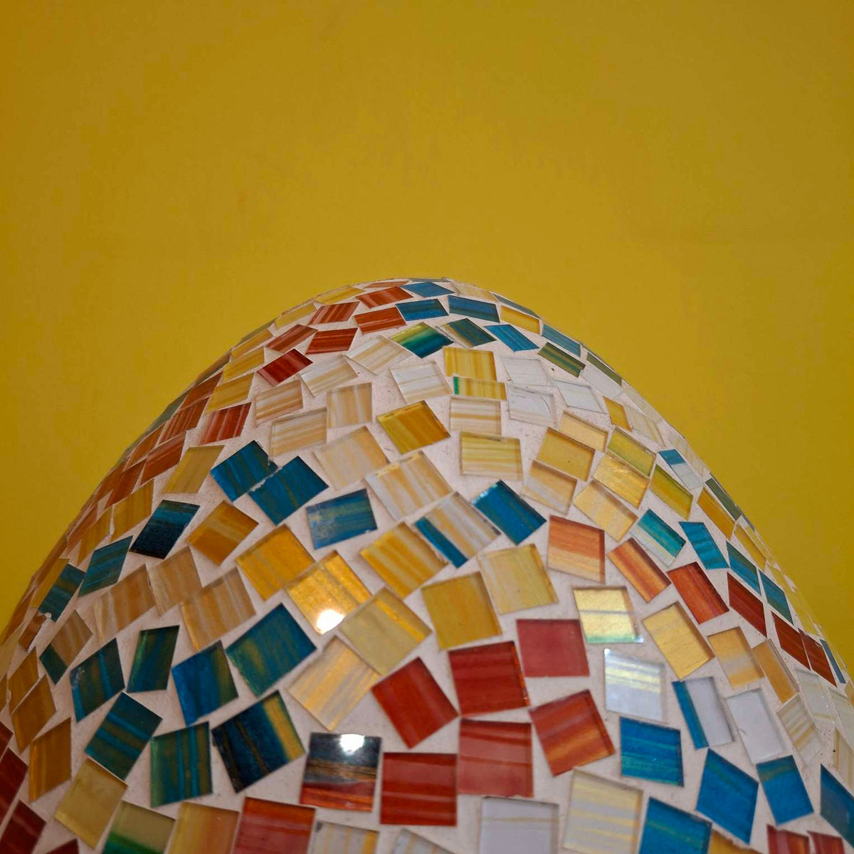 Lampada etnica da tavolo abatjour in vetro