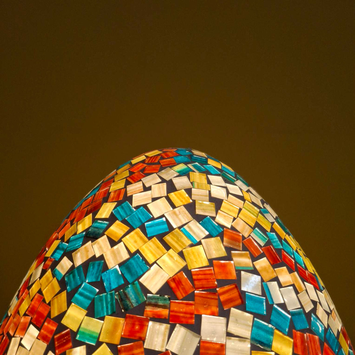 Lampada etnica da tavolo abatjour in vetro