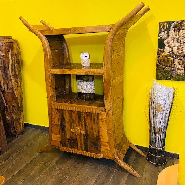 Mobile Etnico Credenza in Teak libreria wabi sabi