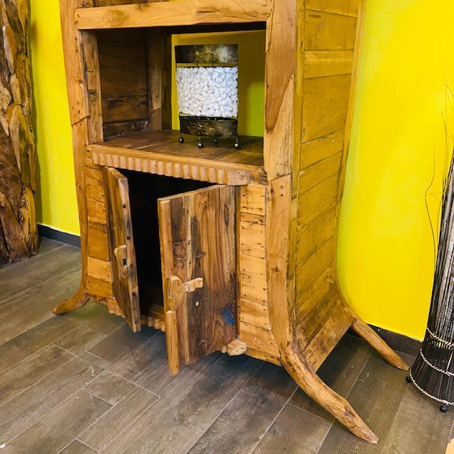 Mobile Etnico Credenza in Teak libreria wabi sabi