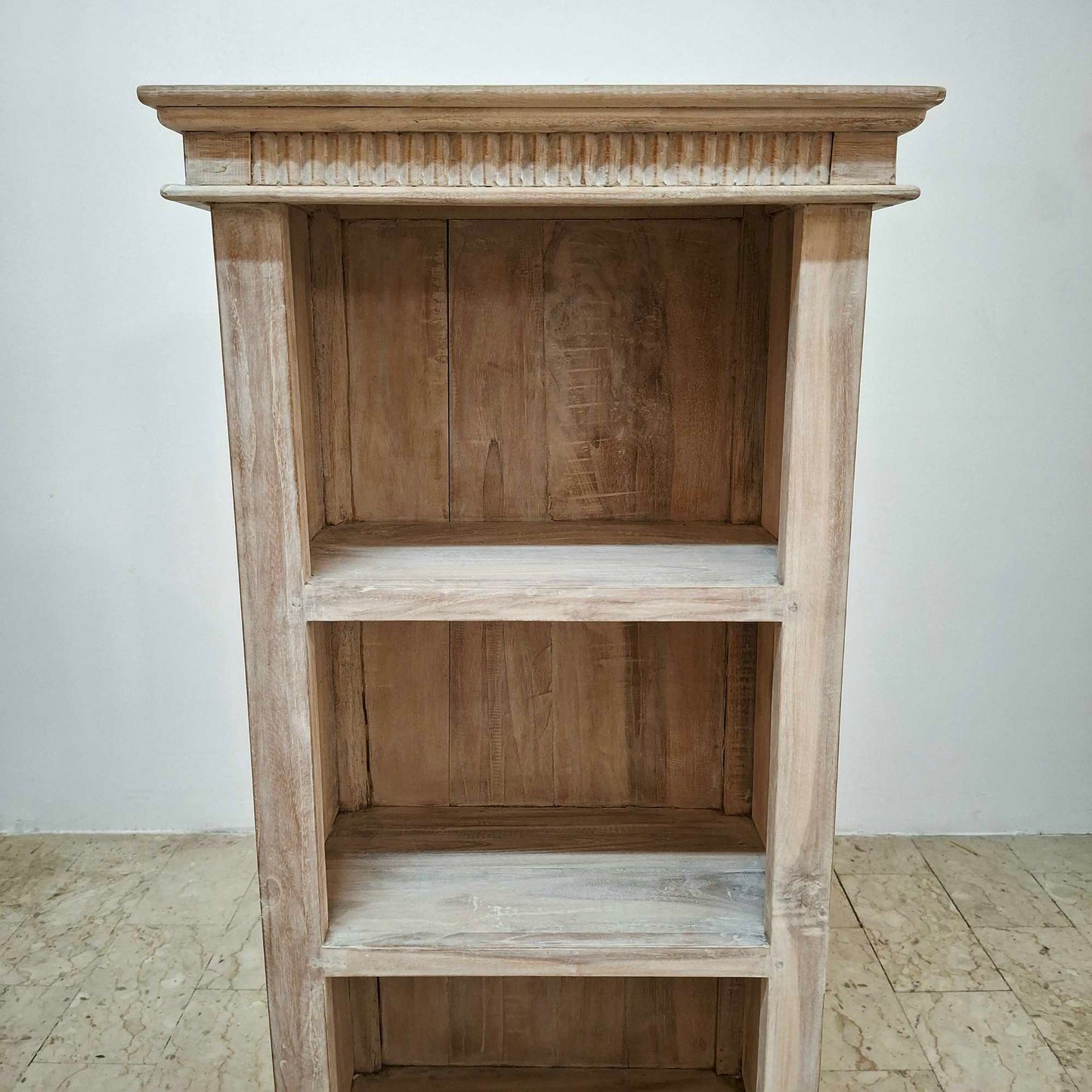 Libreria minimal rettangola in legno teak