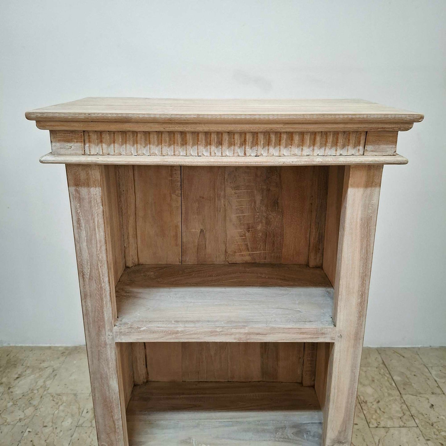Libreria minimal rettangola in legno teak