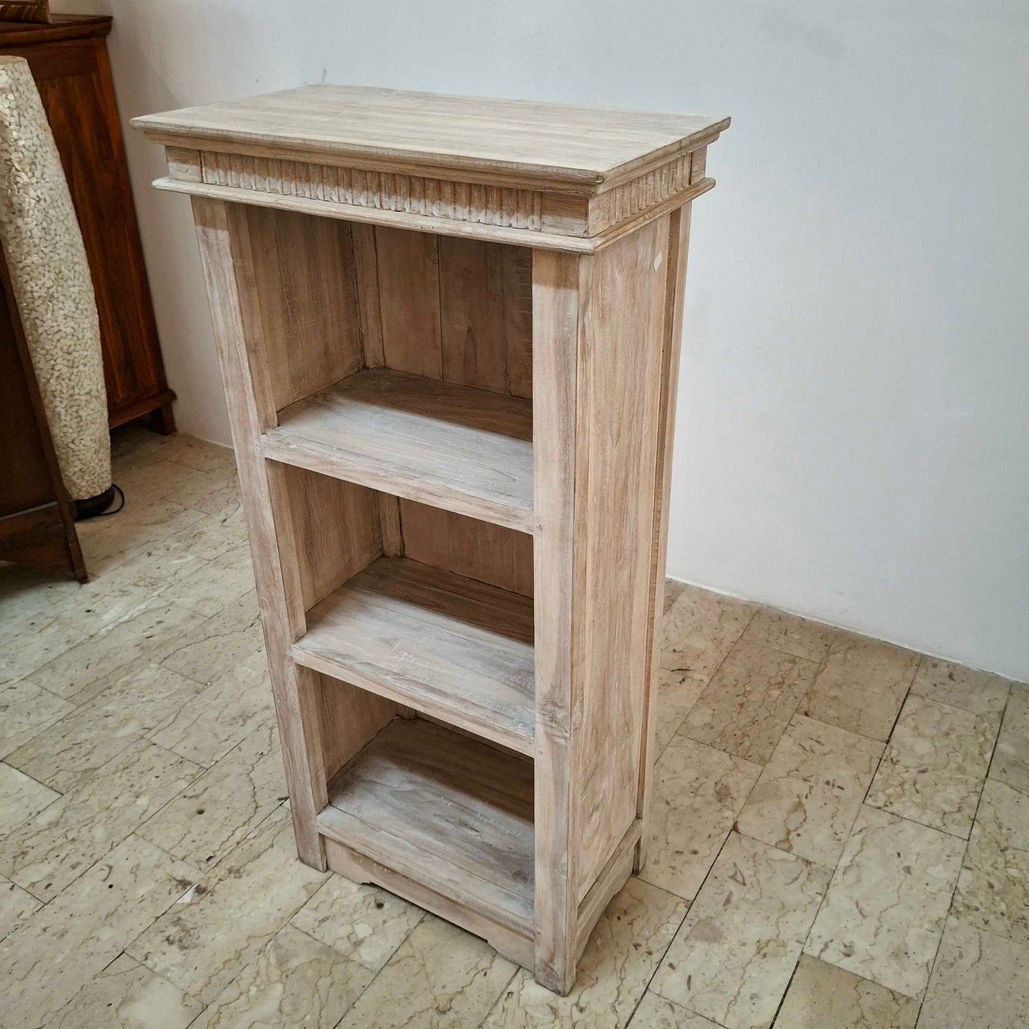 Libreria minimal rettangola in legno teak