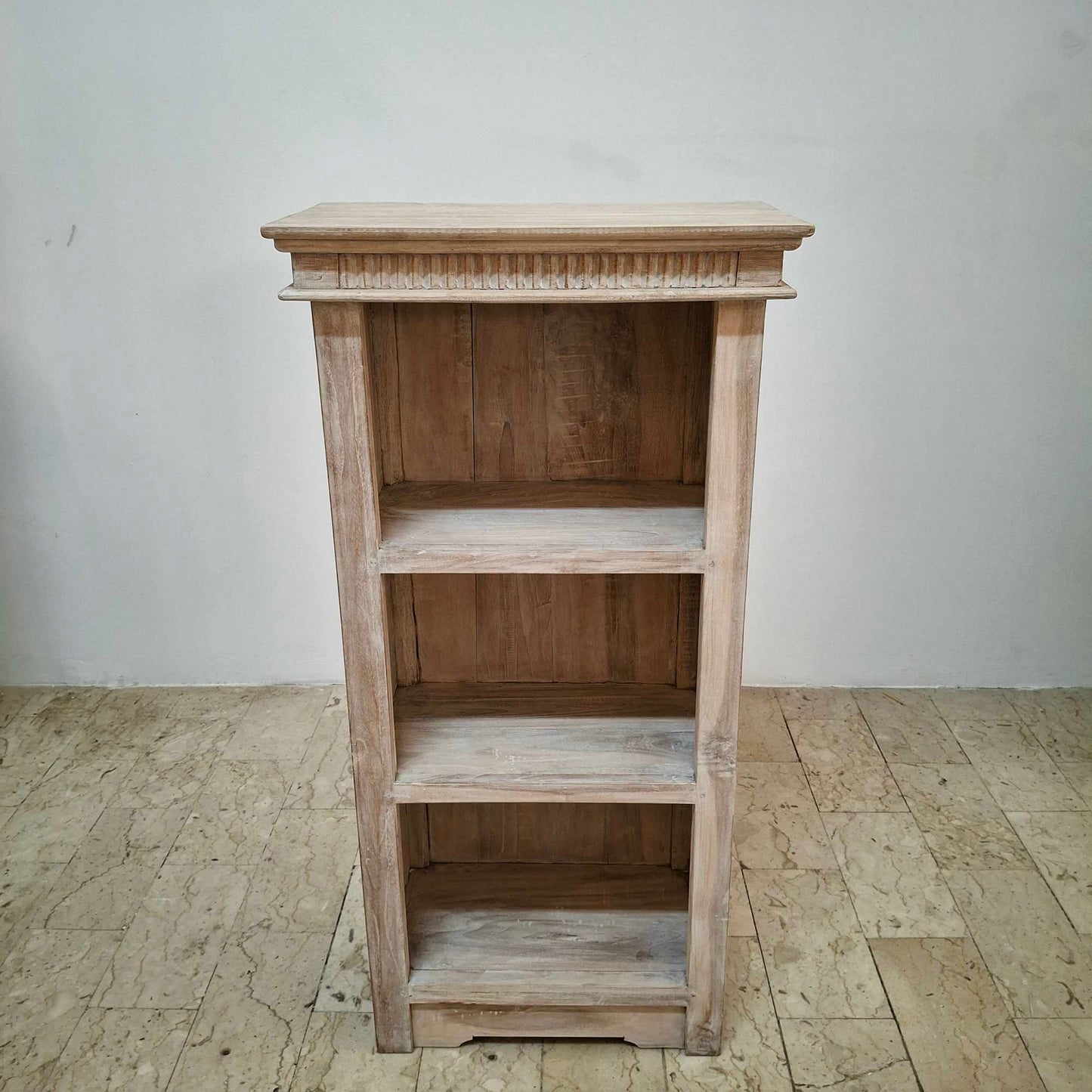 Libreria minimal rettangola in legno teak