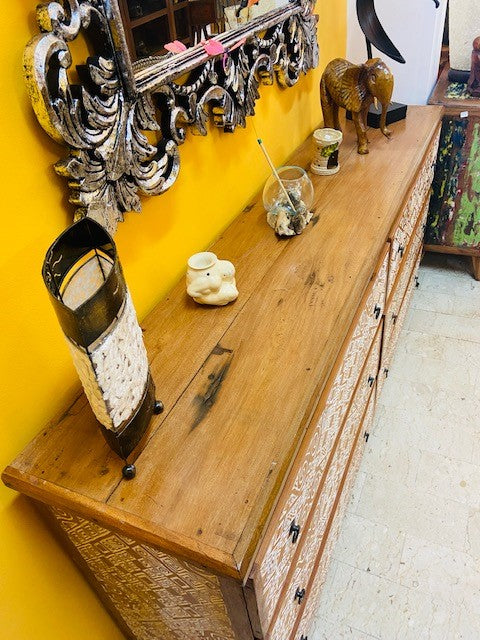 Chest of drawers sideboard buffet ethnic furniture tv stand
