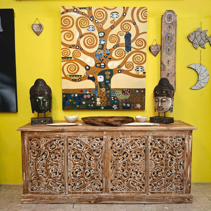 Madia etnica mobile in legno teak buffet shabby chic