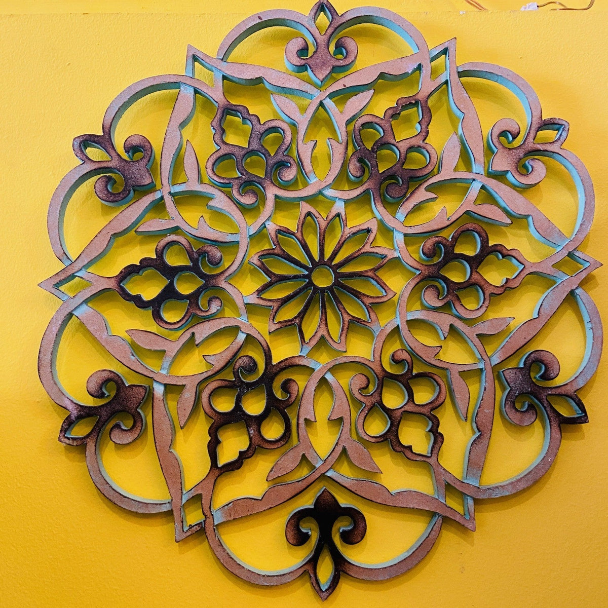 Mandala etnico fiore di loto sacro quadro etnico - ETNICBAY