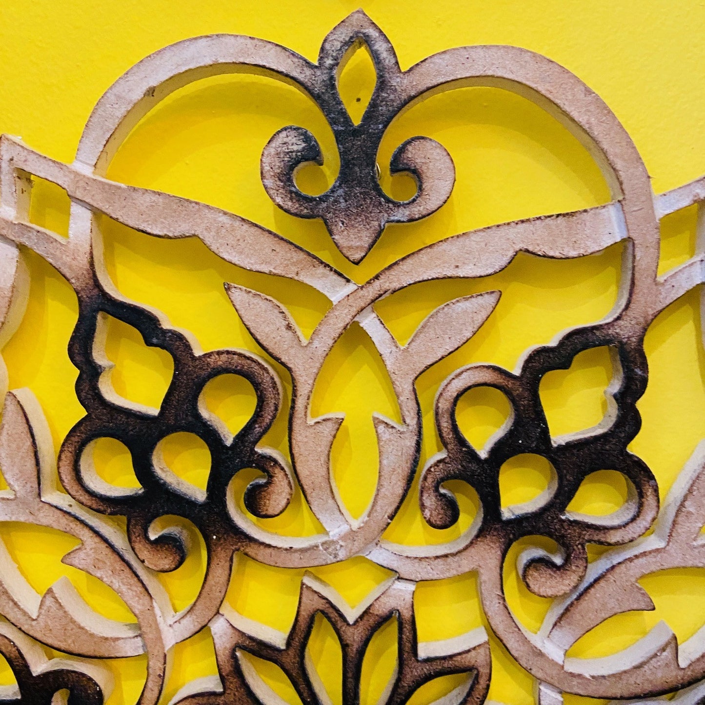 Ethnic mandala lotus flower wall decoration
