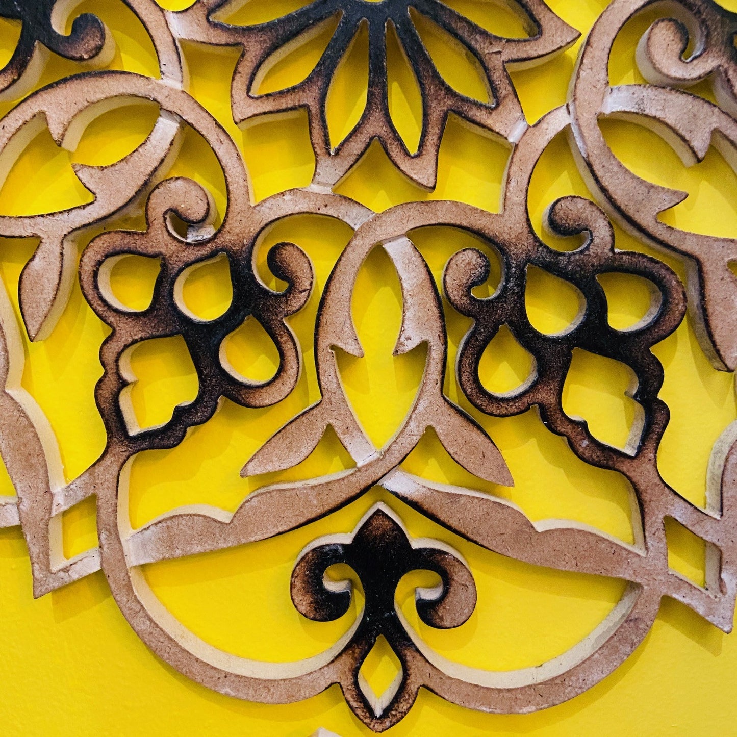 Ethnic mandala lotus flower wall decoration