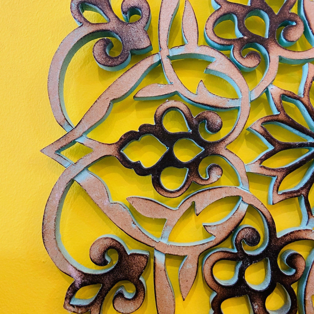 Mandala etnico fiore di loto sacro quadro etnico - ETNICBAY