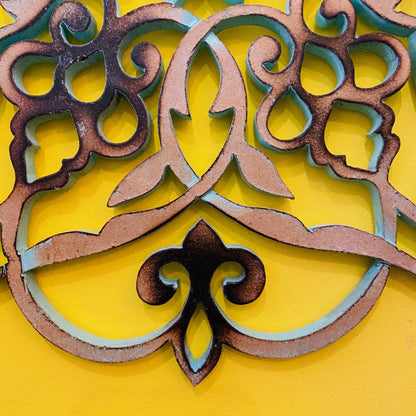Peinture ethnique mandala fleur de lotus sacrée