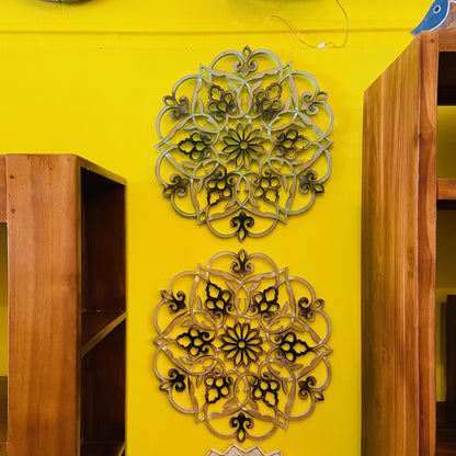 Peinture ethnique mandala fleur de lotus sacrée